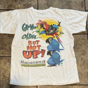 Vintage 1998 Margaritaville  Growing Older … But Not Up ! Graphic Single T